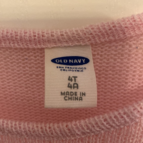3 for 15 Old Navy pink knit lightweight sweater - Picture 2 of 4